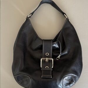 MICHAEL Michael Kors Black Leather Hobo Bag